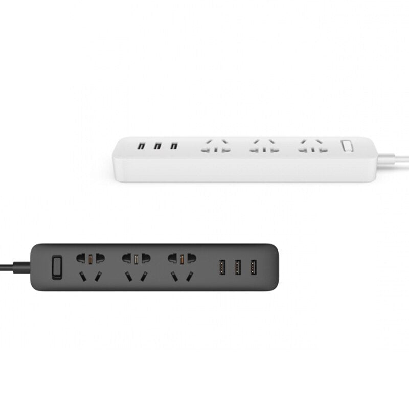 Xiaomi power strip With 3 USB Extension Socket Plug Fast Charging Power Multifunctional Strip 10A 250V 2500W plug patch board
