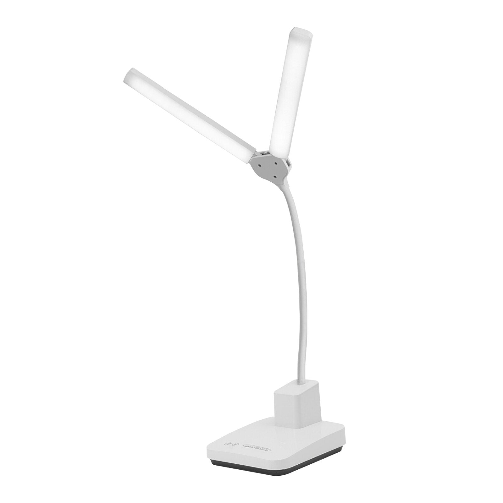 20 LEDs Double Head Desk Lamp White/Warm/Naturel Adjustable Table Light 180 Degrees Rotary Kids Reading Lamp USB Charging