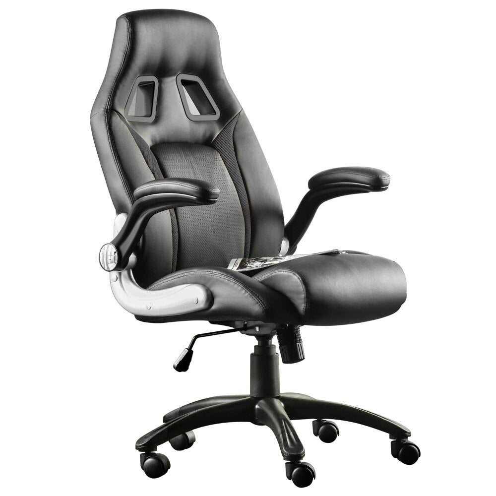 Furgle Gaming Chair Office Chair Swivel Chair Height-Adjustable Gaming Chair PC Chair Ergonomic Executive Chair with Armrests