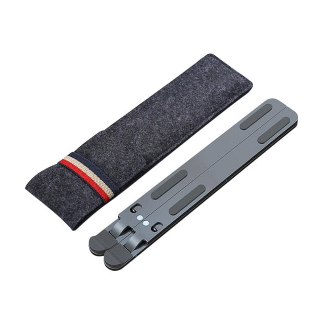 Aluminum Alloy Adjustable Laptop Stand Folding Portable for Notebook MacBook Computer Bracket Lifting Cooling Holder Non-slip