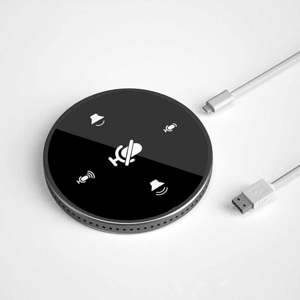 USB Condenser Microphone with Speaker Omni-directional Computer Laptop pickup Mic for Meeting Business Conference Online course