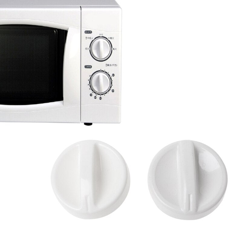 R9UD 2Pcs Universal Microwave Oven Plastic Spool Rotary Knob Timer Control Switch New