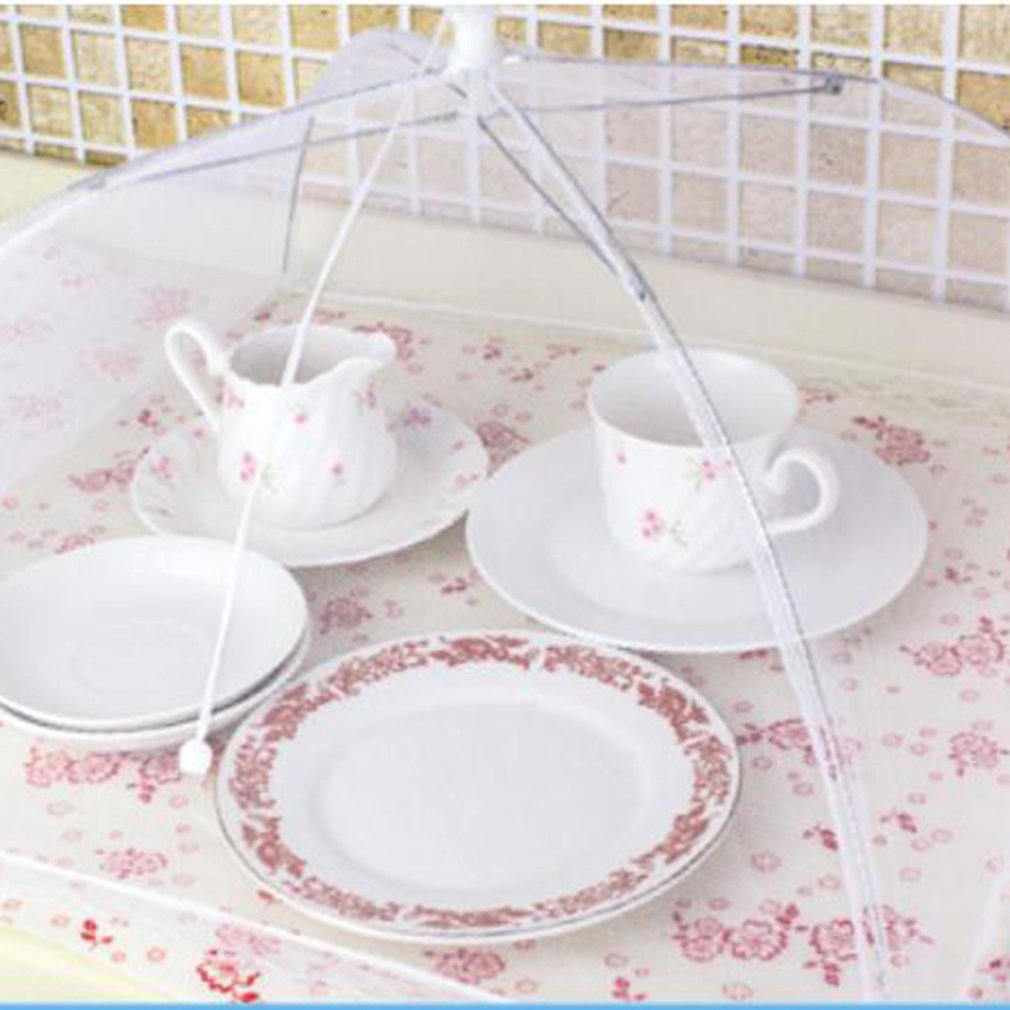 Foldable Food Vegetable Fruit Umbrella Cover Home Dining Table Kitchen Counter Anti Mosquito Fly Resistant Net Kitchen Gadgets