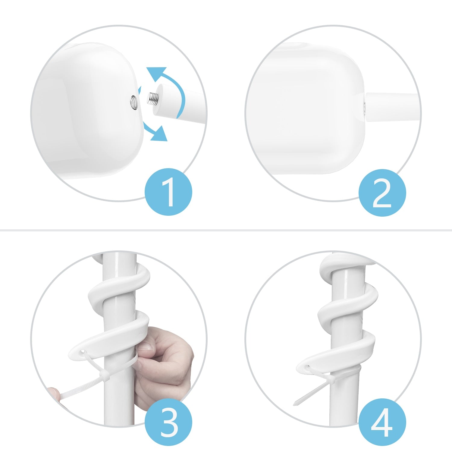 Twist Mount Compatible with ARLO PRO / PRO2 Ultra / PRO3 ARLO GO / ARLO HD Security Camera Flexible Adjustable Twist Wall Mount