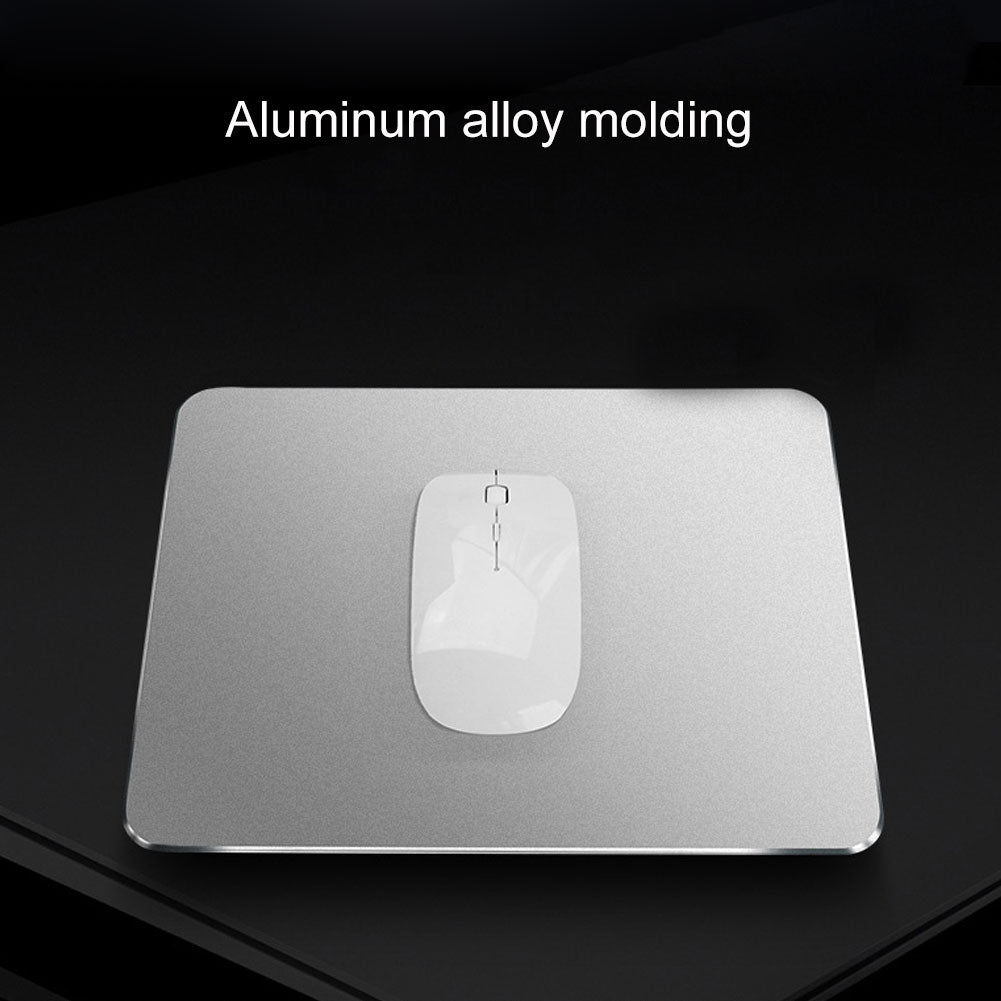 New Arrival Slim Elegant Anti-Slip Aluminum Alloy Computer Gaming Mouse Pad Mat Mousepad