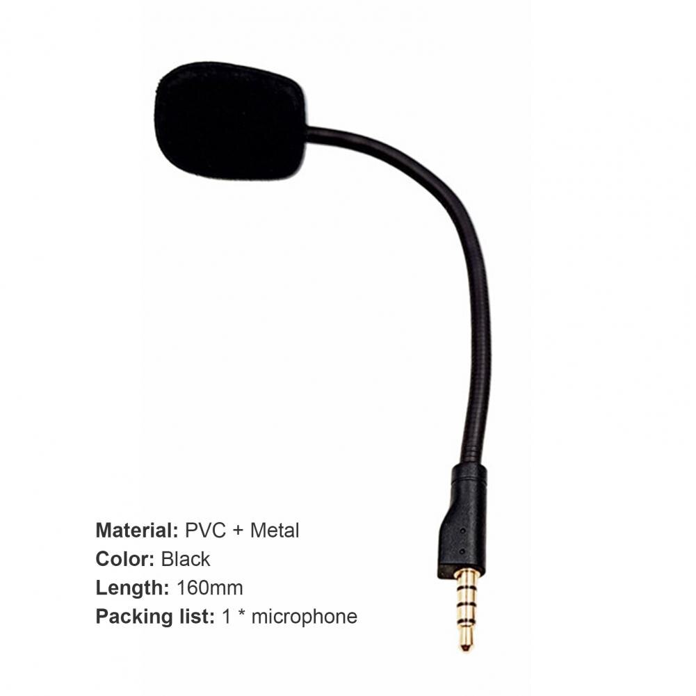 Replacement Game Mic Boom 3.5mm Microphone for Logitech G Pro X for Steelseies E-Sports Game Headset Gaming Headphones Mic