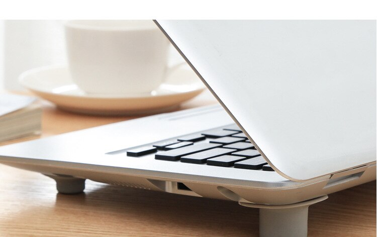 Portable Notebook Cooling Feet Non-slip Mat Laptop Holder Laptop Heat Reduction Pad  4 Pcs
