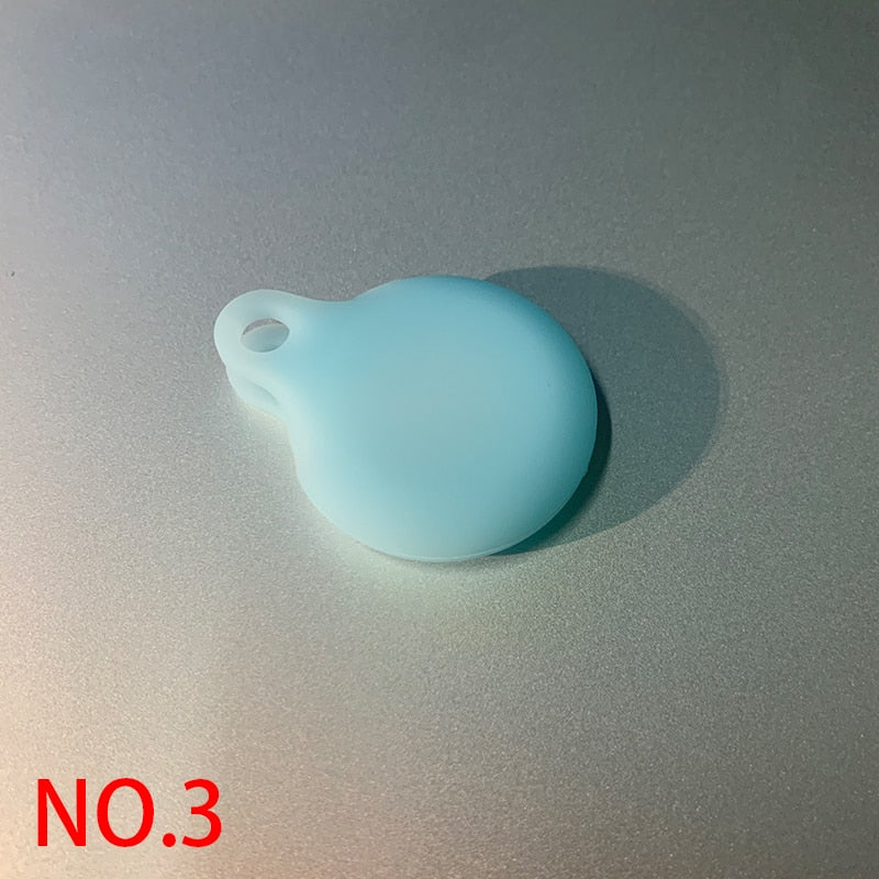 Silicone Protective Case For AirTag Key Finder ( Location Tracker ) 2021 Anti-Scratch Anti-Lost Protective Cover with Keychain