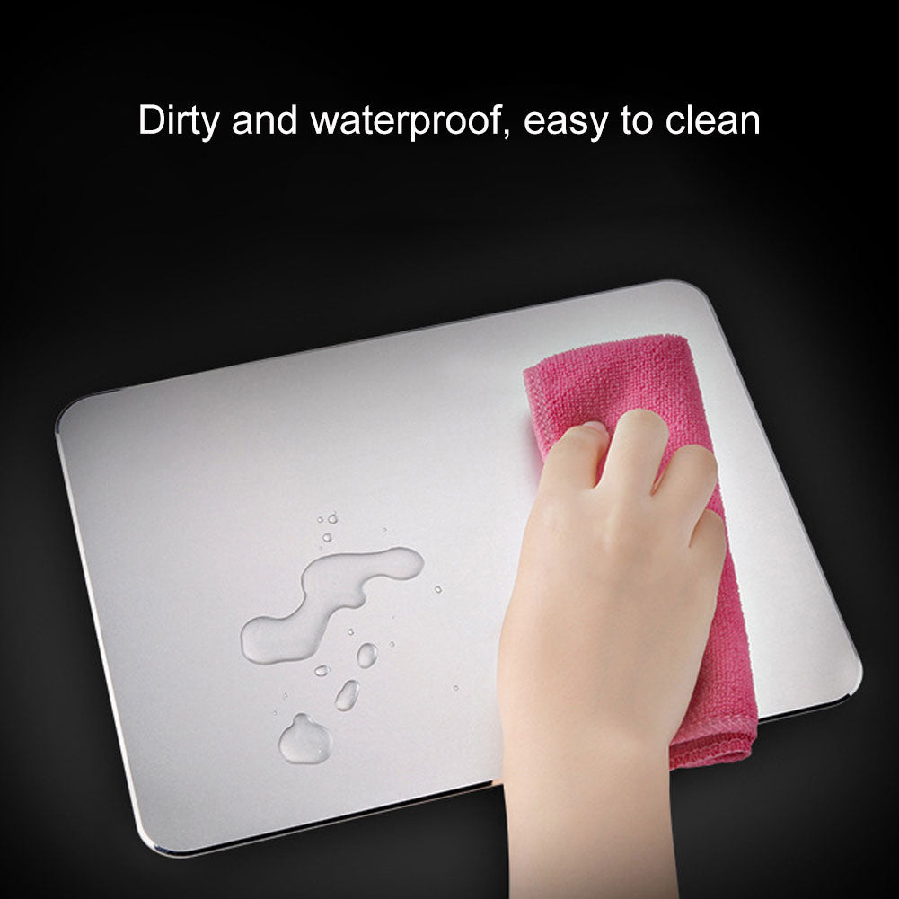 New Arrival Slim Elegant Anti-Slip Aluminum Alloy Computer Gaming Mouse Pad Mat Mousepad