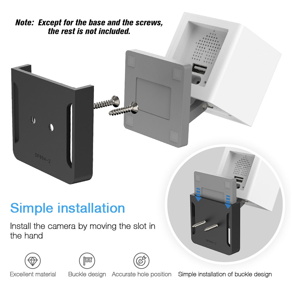 For Wyze Camera Wall Mount Base Holder Wall Mount Bracket For Cam Smart Camera and iSmart Alarm Spot Camera Protect From Drop