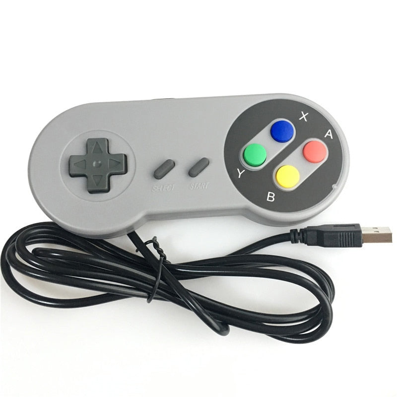 Wired Gamepad USB Game Controller Gaming Joypad Joystick Control for PC Computer Laptop Gamer Black Game Console Boy Gift
