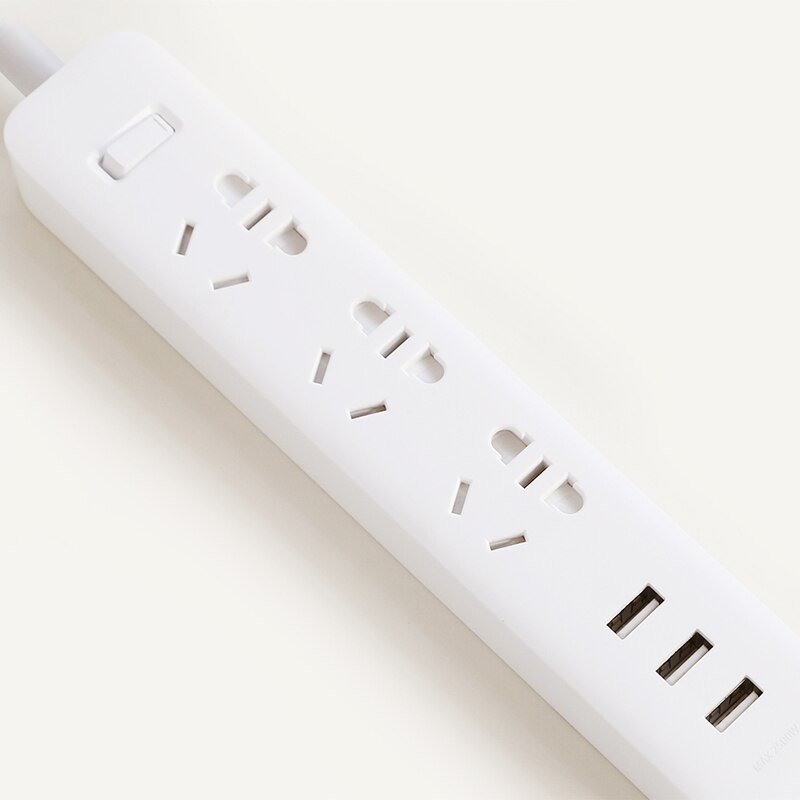 Xiaomi power strip With 3 USB Extension Socket Plug Fast Charging Power Multifunctional Strip 10A 250V 2500W plug patch board