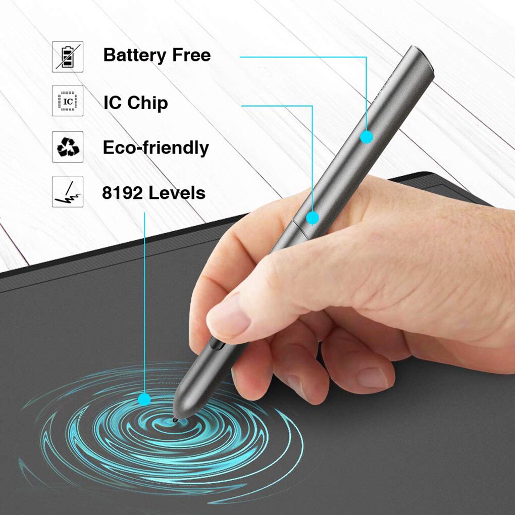 Drawing Tablet VEIKK S640 Graphic Board Ultra-Thin 6x4-inch Pen Tablet With 8192 Levels Passive Pen NEW
