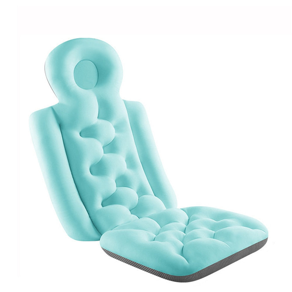 Bath Pillow Comfortable Cushion Spa Bathing Pad Bathtub Cushion Non-Slip Waterproof Neck & Back Relax Bathroom Supply