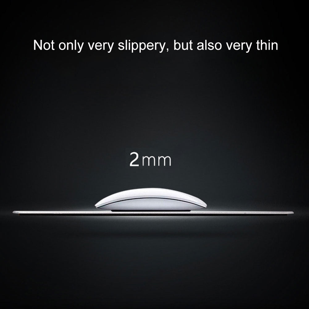 New Arrival Slim Elegant Anti-Slip Aluminum Alloy Computer Gaming Mouse Pad Mat Mousepad