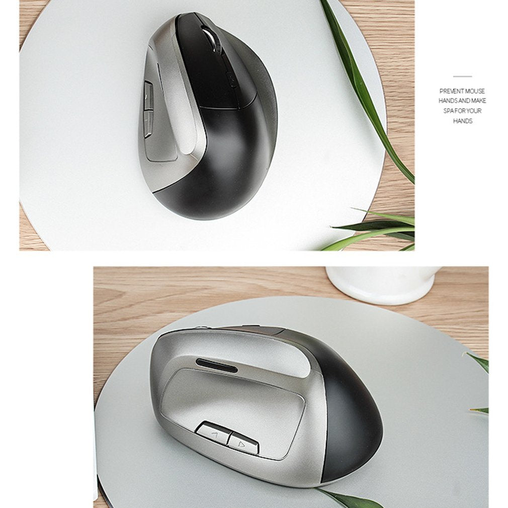 Wireless Vertical Optical Computer Mouse Ergonomic Rechargeable Gaming Mouse Upright PC Game Console Office Mice