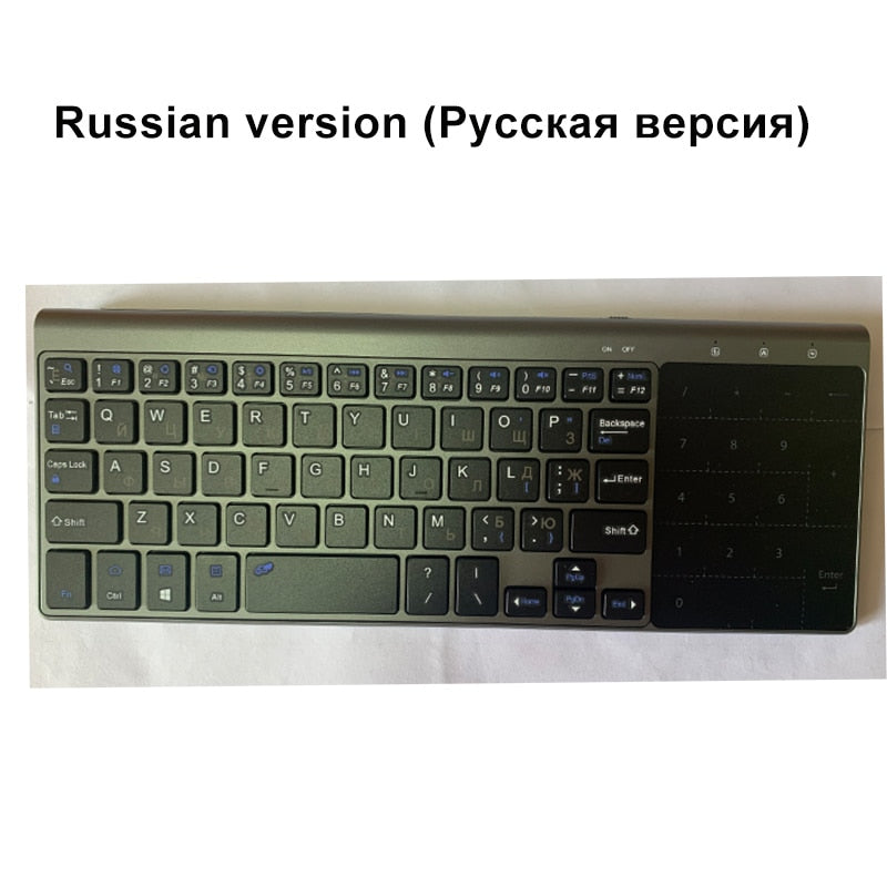 Jelly Comb 2.4G Wireless Keyboard with Number Touchpad Mouse Thin Numeric Keypad for Android Windows Desktop Laptop PC TV Box