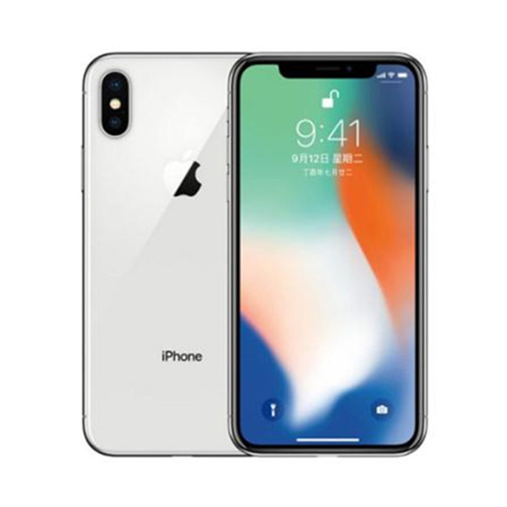 Apple iPhone X Refurbishe Original Used 99% New Phone 3GB RAM 64/256GB ROM Hexa Core Face ID 12MP Wireless Unlocked Cellphone