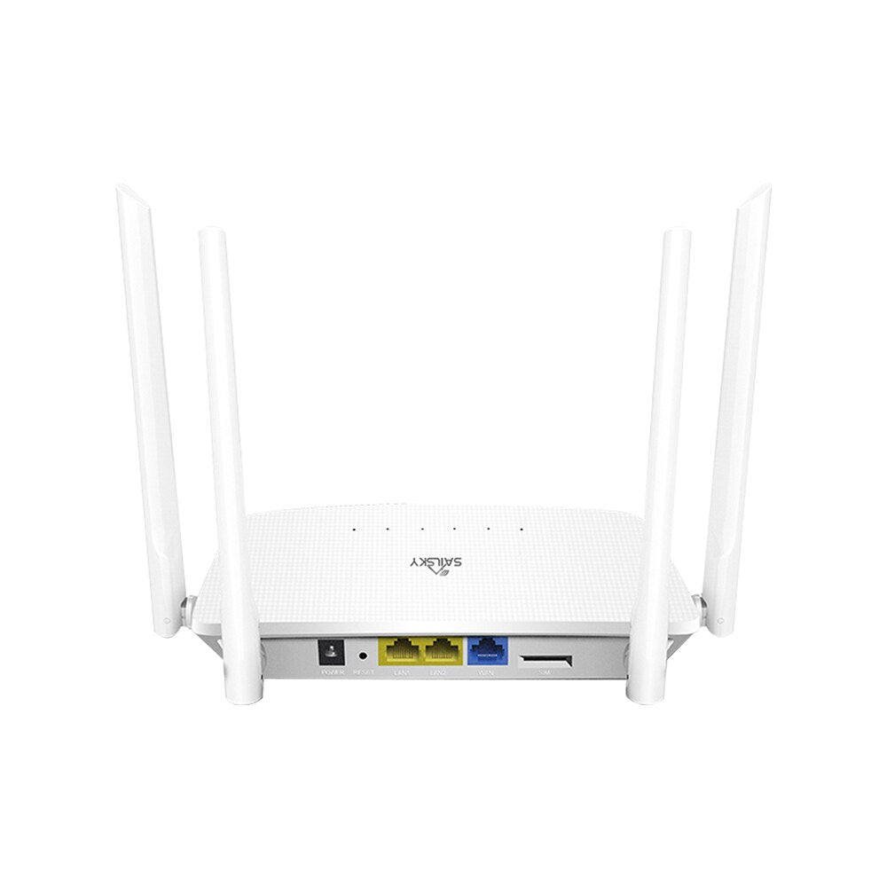 XM286 Wireless Router 4G LTE WiFi Router 300Mbps High Speed with 4 High-gain External Antennas SIM Card Slot EU Plug
