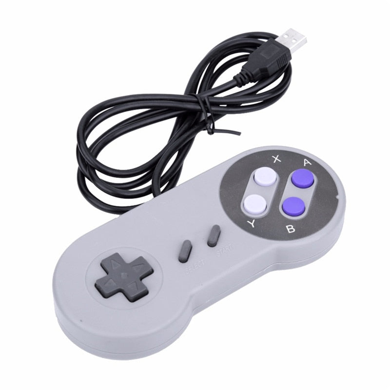 Wired Gamepad USB Game Controller Gaming Joypad Joystick Control for PC Computer Laptop Gamer Black Game Console Boy Gift