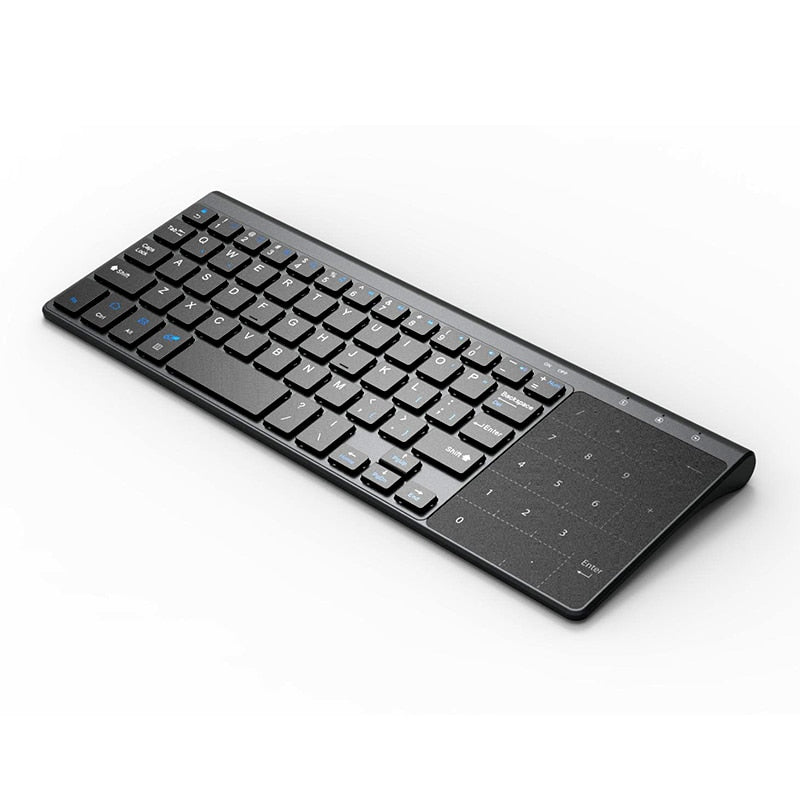Mini 2.4G Wireless 59 Keys Keyboard Portable Built-in English/Russia / Spanish Keyboard With Numpad And Touchpad For Windows PC