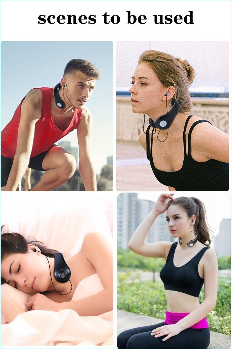 Smart Cervical Spine Massager Foldable Neck Massager With Bluetooth Music Wireless Neck Massage Sport Pain Relief Health Care