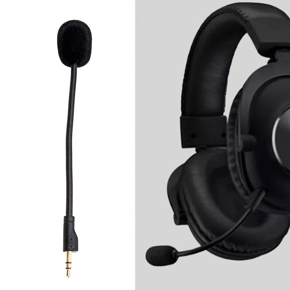 Replacement Game Mic Boom 3.5mm Microphone for Logitech G Pro X for Steelseies E-Sports Game Headset Gaming Headphones Mic