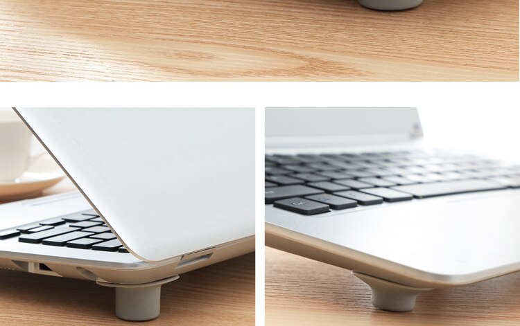Portable Notebook Cooling Feet Non-slip Mat Laptop Holder Laptop Heat Reduction Pad  4 Pcs