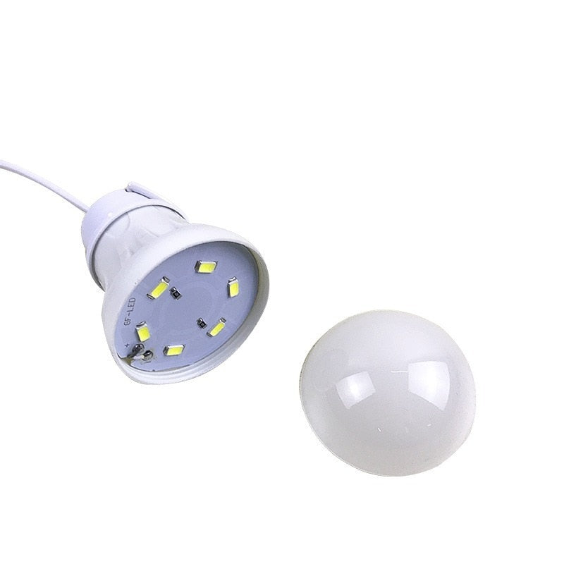 Reading Light LED Lantern Portable Camping Lamp Mini Bulb 5V USB Night Light Plug In Power Book Light Table Lamp Super Birght
