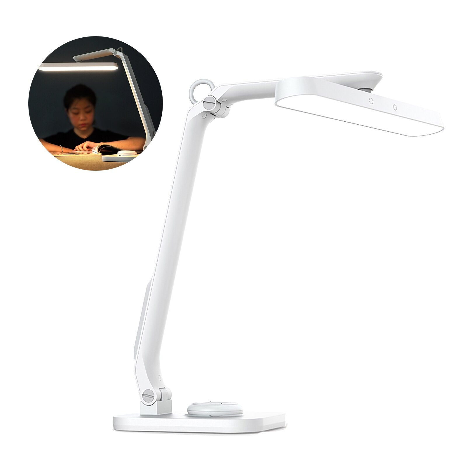Foldable LED Night Lights Dimmable Remote Control Built-In Lithium Battery USB Charging Natural Warm White Desk Lamp For Bedroom