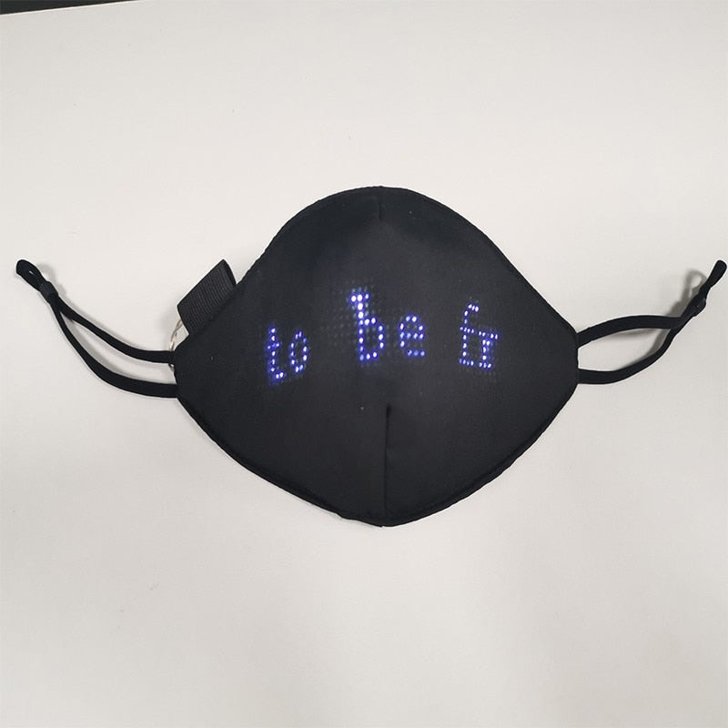 LED Luminous Mask Mobile Phone APP Edit Pattern Text Bungee Advertising Display Masks Module Matrix Programmable Christmas Gift