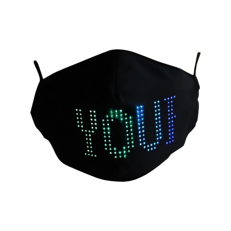 LED Luminous Mask Mobile Phone APP Edit Pattern Text Bungee Advertising Display Masks Module Matrix Programmable Christmas Gift