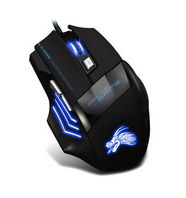 5000DPI Professional Gaming Mouse Breathing Light Mouse Usb Wired Computer Mouse 7-speed DPI for Laptop Pc DOTA LOL Gaming