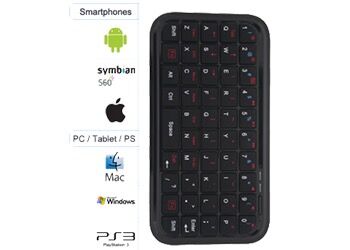 Mini Rechargeable Wireless Bluetooth-compatible Keyboard for iphone 6 6s plus ipad samsung galaxy note 5 android windows tablet