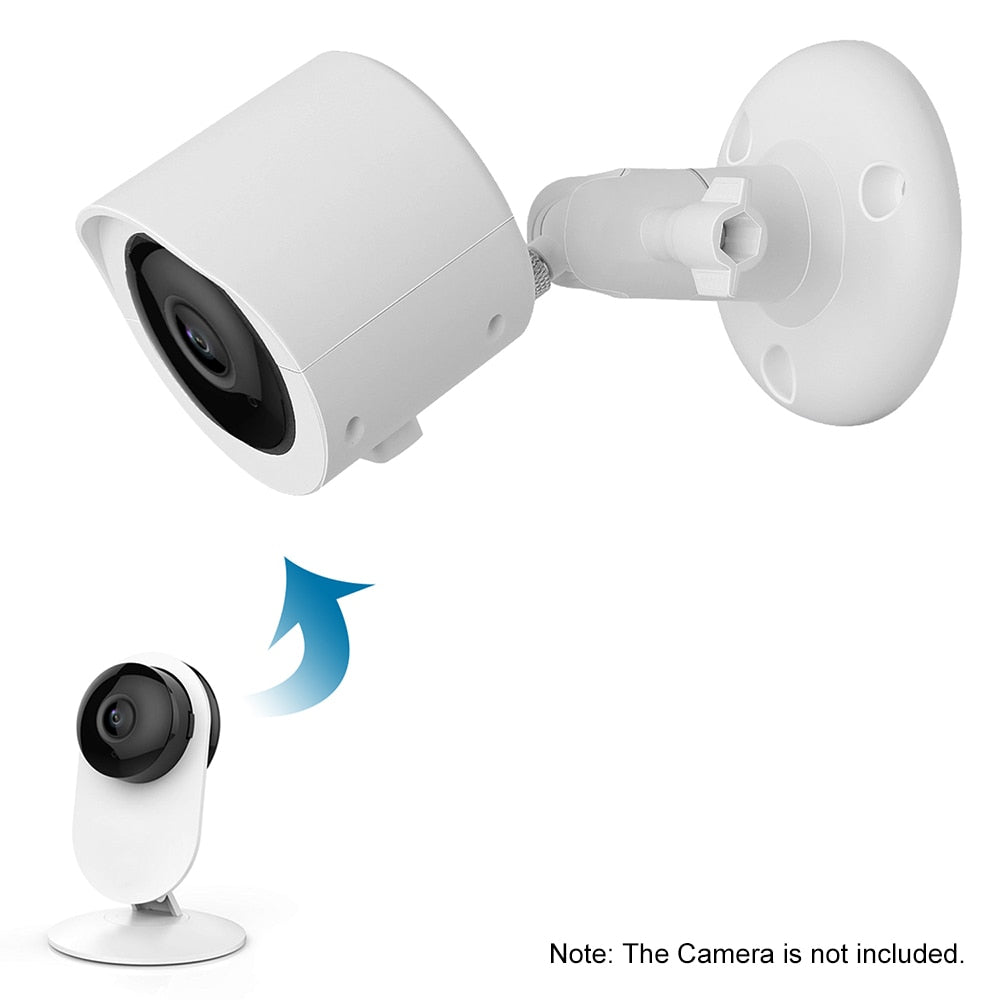 Wall Mount for YI Home Camera Wall Mounted 360 Degree Swivel Bracket Holder for YI 1080p/720p Home Camera Weatherproof