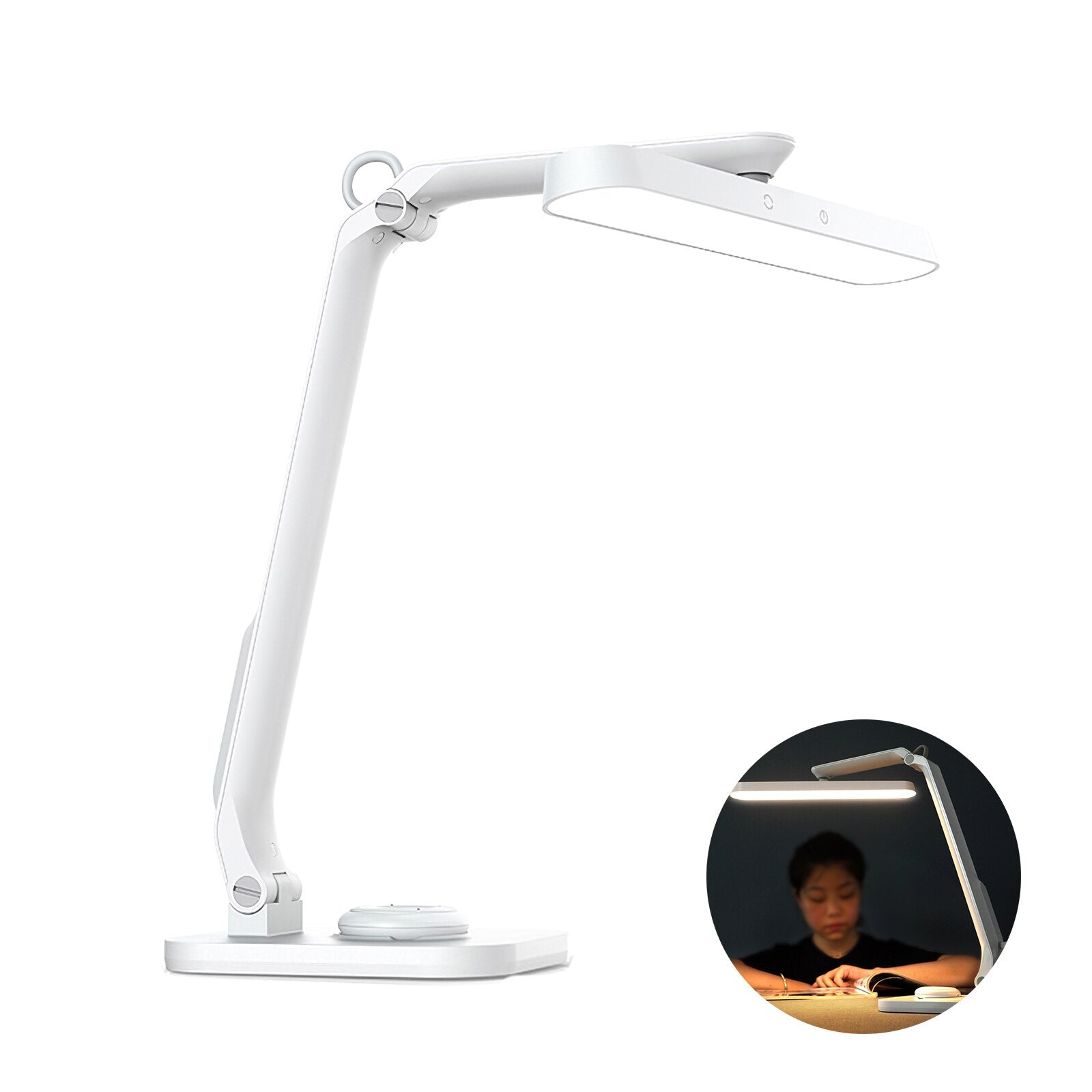 Foldable LED Night Lights Dimmable Remote Control Built-In Lithium Battery USB Charging Natural Warm White Desk Lamp For Bedroom