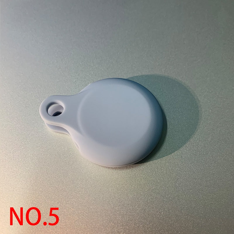 Silicone Protective Case For AirTag Key Finder ( Location Tracker ) 2021 Anti-Scratch Anti-Lost Protective Cover with Keychain