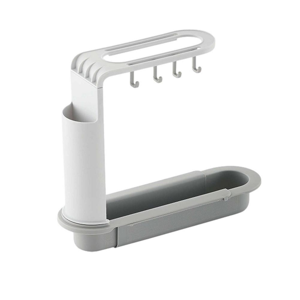 Telescopic Sink Storage Drain Rack Adjustable Kitchen Drain Storage Basket Expandable Sink Rack Holder Household Kitchen Gadgets