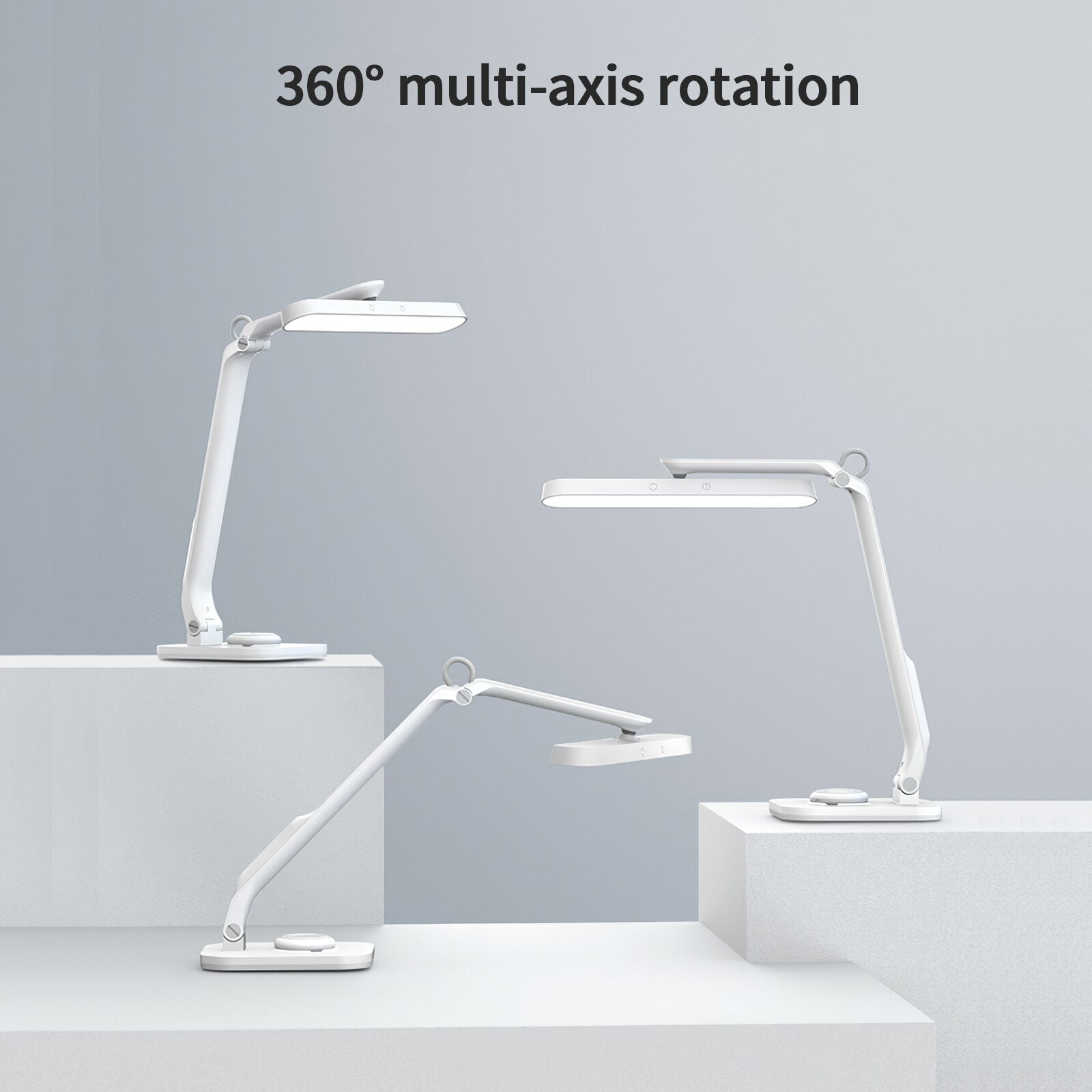 Foldable LED Night Lights Dimmable Remote Control Built-In Lithium Battery USB Charging Natural Warm White Desk Lamp For Bedroom
