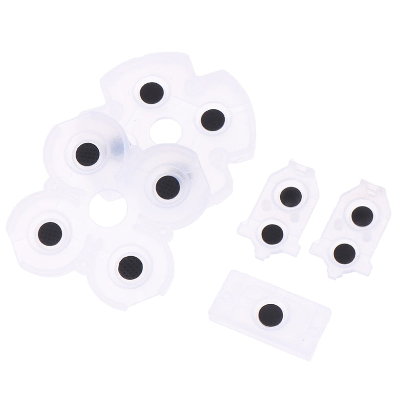 For Sony Playstation 4 PS4 Controller Conductive Silicone Buttons Rubber Pads for Game Replacement Parts