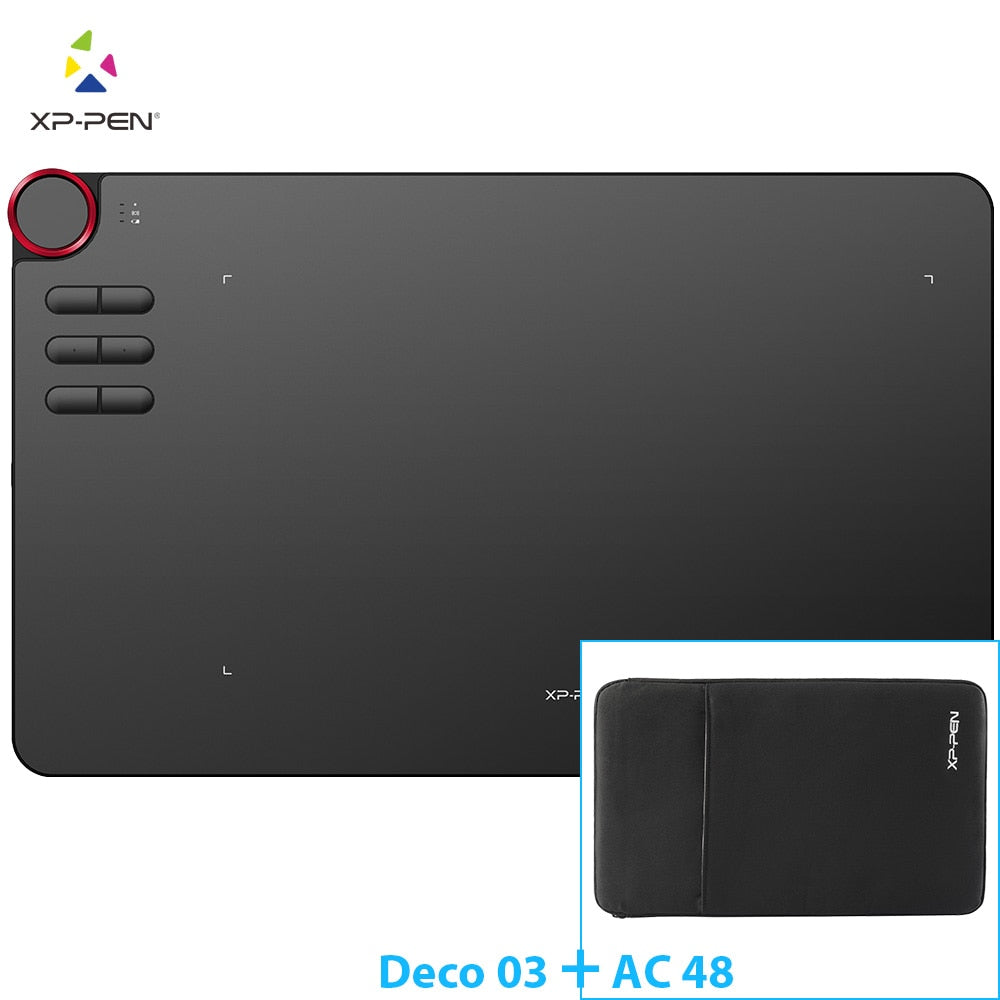 XP-Pen Deco 03 Wireless  Digital Graphics Drawing Tablet Drawing Pen Tablet with Battery-Free Passive Stylus and 6 Shortcut