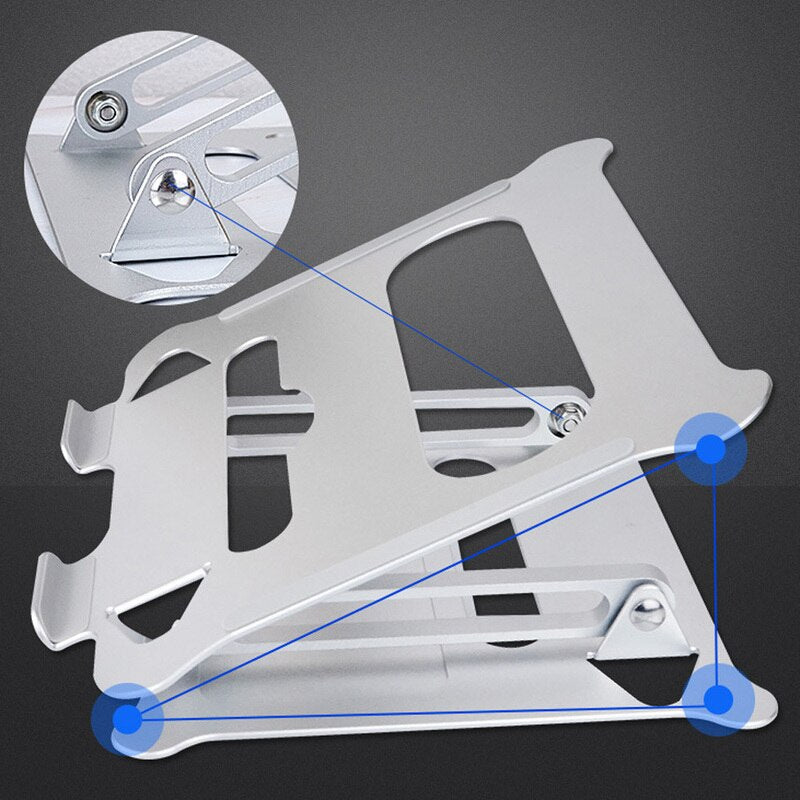 Adjustable Laptop Stand Portable Base Notebook Stand Support For Macbook Laptop Holder Computer Tablet Stand Laptop Table Stand