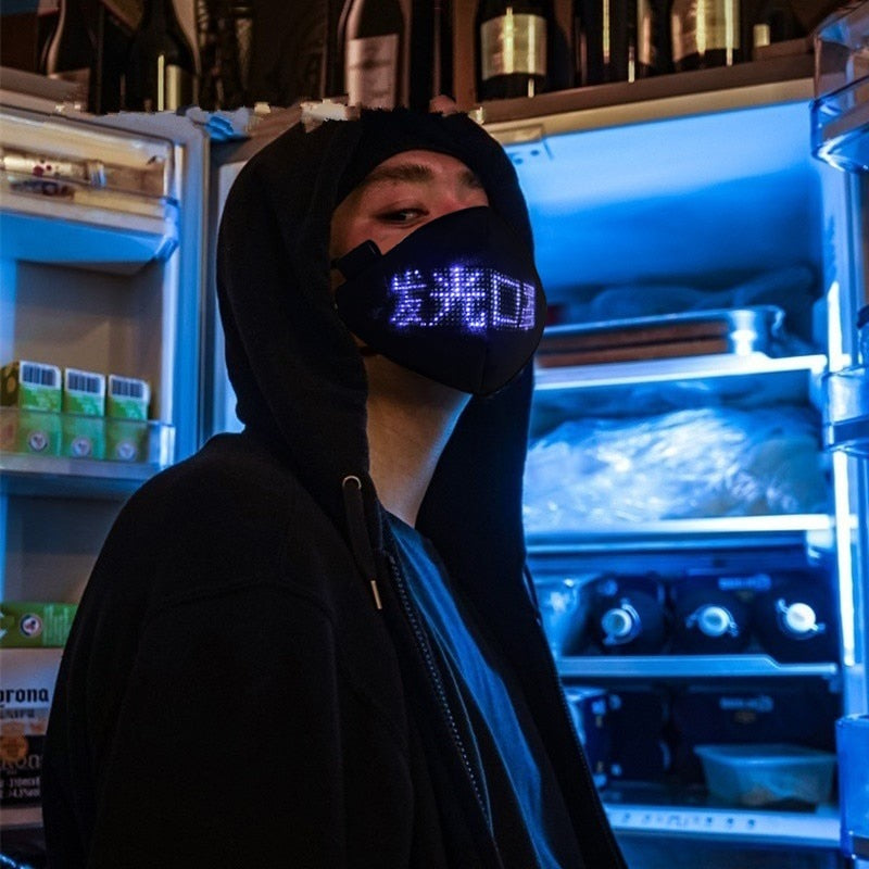 LED Luminous Mask Mobile Phone APP Edit Pattern Text Bungee Advertising Display Masks Module Matrix Programmable Christmas Gift