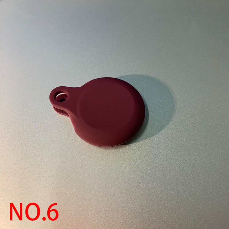 Silicone Protective Case For AirTag Key Finder ( Location Tracker ) 2021 Anti-Scratch Anti-Lost Protective Cover with Keychain