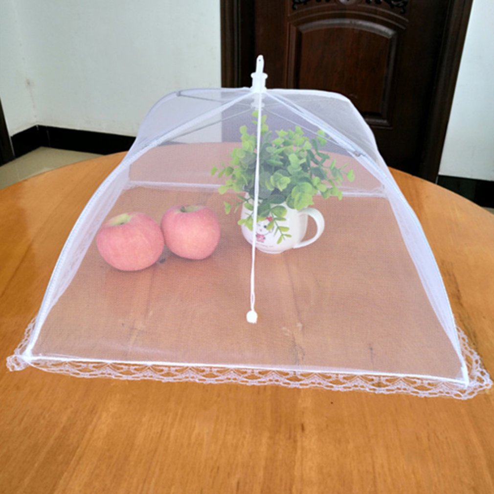 Foldable Food Vegetable Fruit Umbrella Cover Home Dining Table Kitchen Counter Anti Mosquito Fly Resistant Net Kitchen Gadgets