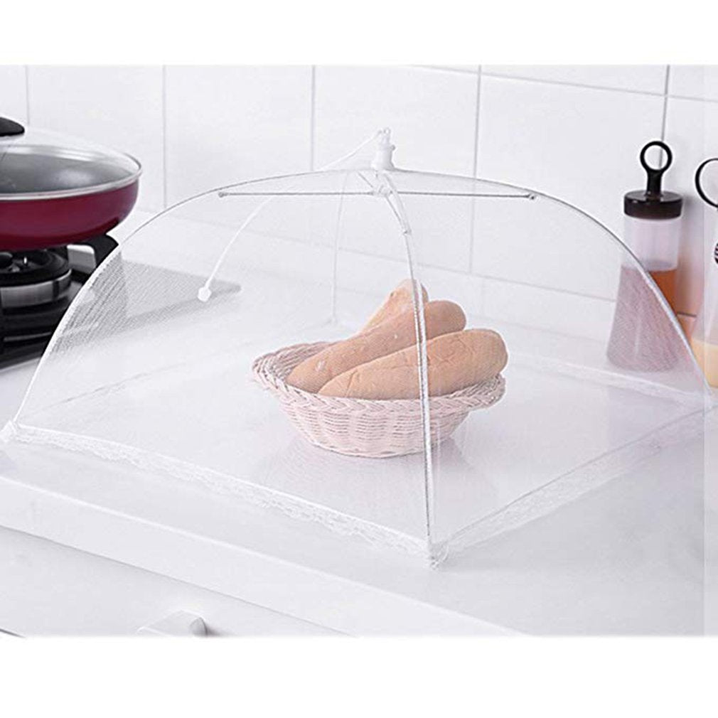 Foldable Food Vegetable Fruit Umbrella Cover Home Dining Table Kitchen Counter Anti Mosquito Fly Resistant Net Kitchen Gadgets
