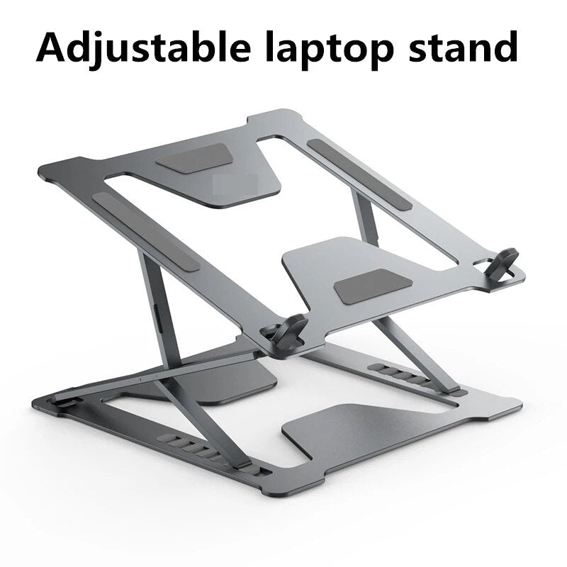 Adjustable Laptop Stand Portable Base Notebook Stand Support For Macbook Laptop Holder Computer Tablet Stand Laptop Table Stand