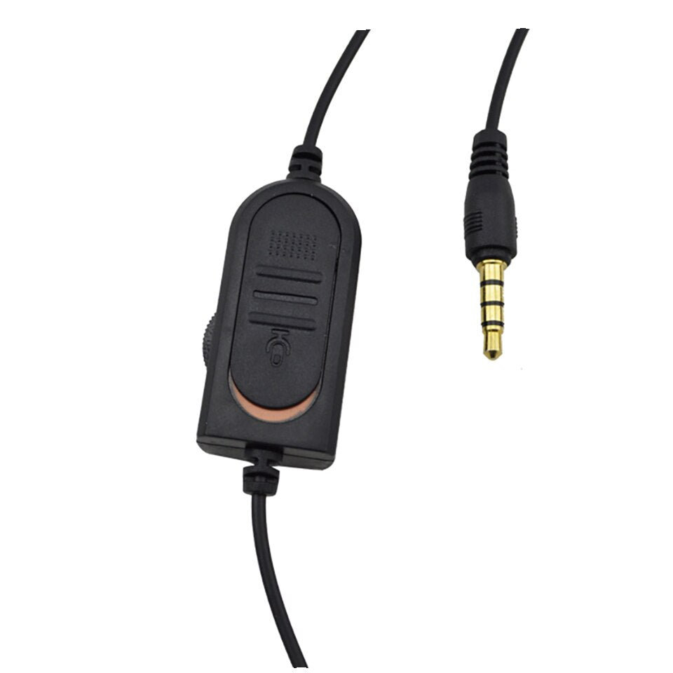 Call Center Wired Headset With Microphone 3.5mm Plug Voice Interphone Telephone Operator Headphone Noise Canceling For Computer