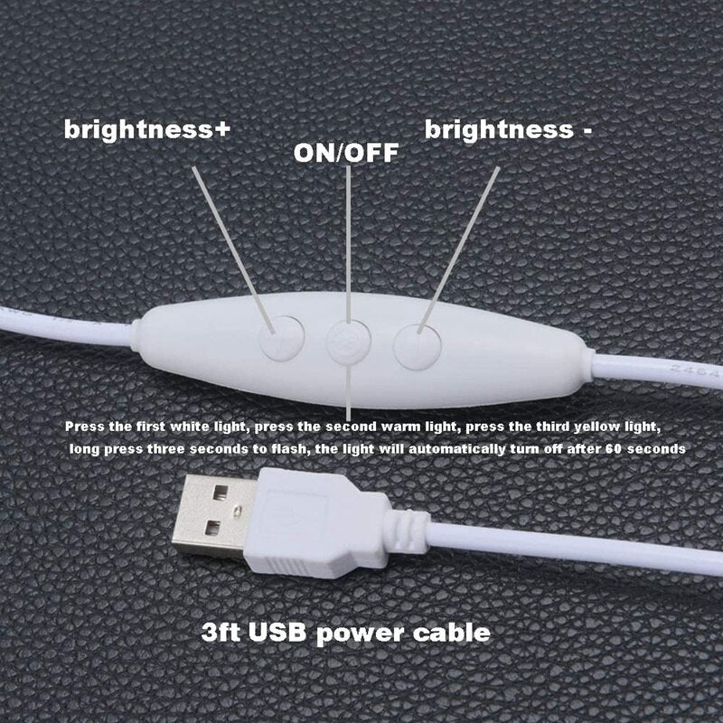 LED Wood Table Light Desk Lamp Modern USB Dimmable Bedside Night Lights For Bedroom Living Creative Home Lighting Decor