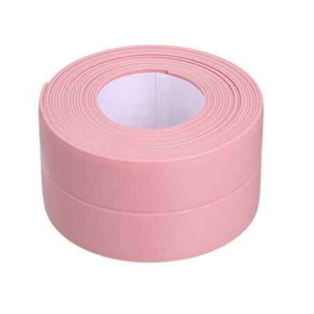 1Roll Waterproof Mold Proof Adhesive Tape Durable Use PVC Material Kitchen Bathroom Wall Sealing Tape Gadgets 3.2M